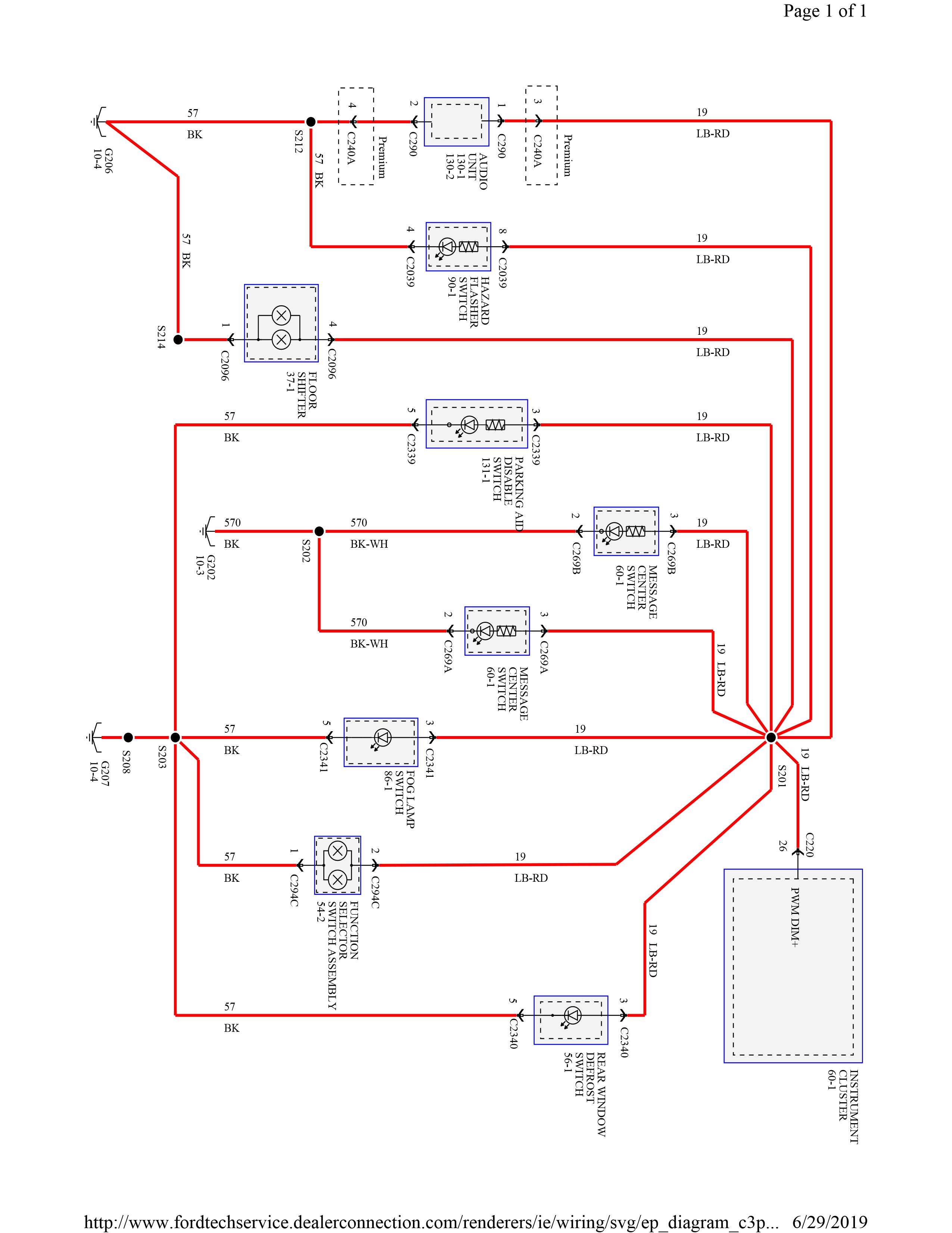 Mazda Tribute 2005-2007 wiring diagrams